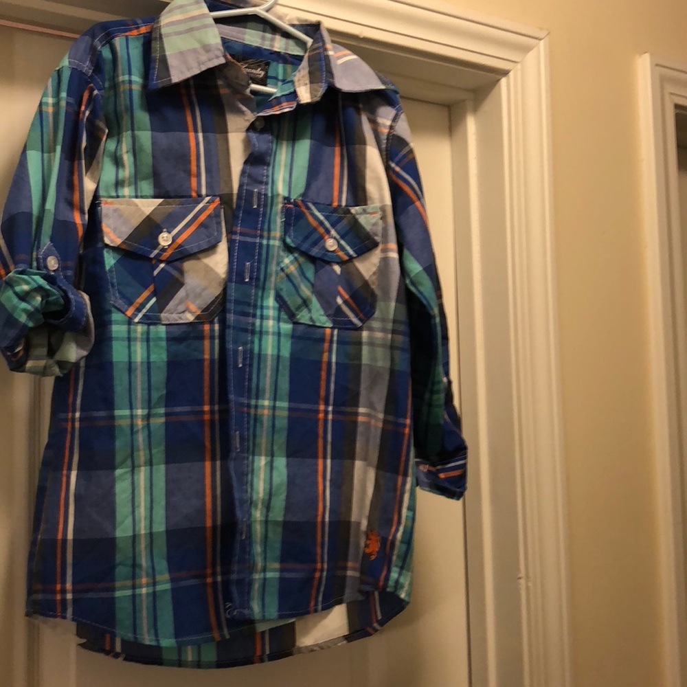 English Laundry Boys Casual Dress Shirt